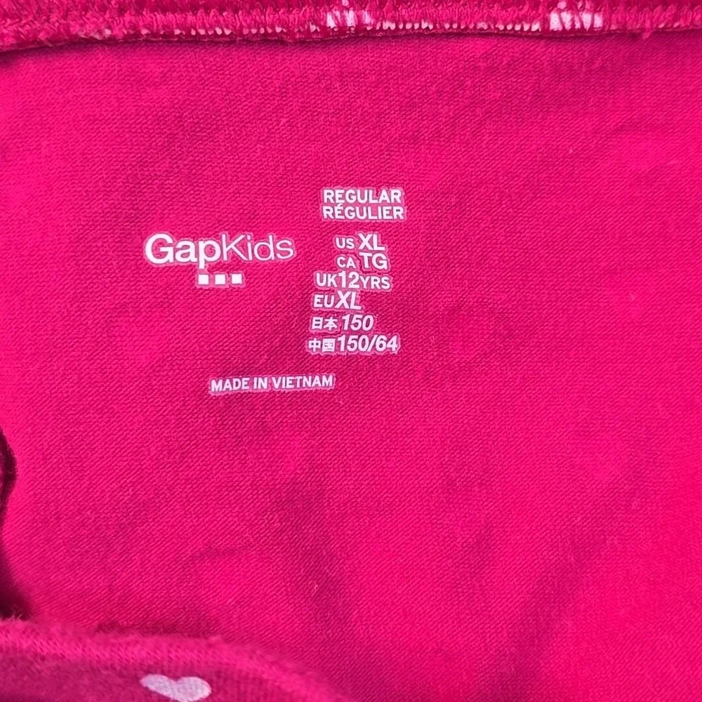 Gap Kids Disney Minnie Mouse Girls XL 12 Gray Pink Sequin‎ Top Leggings Set